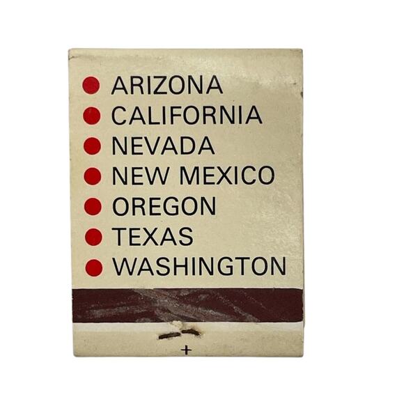 Vintage California Western 6 Saver Motel Advertising Matchbook Cover Unstruck - Picture 2 of 6
